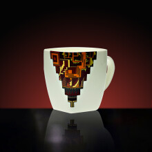 UTA 印第安风情骨瓷大方杯咖啡杯 土著头像时