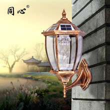 【围墙灯太阳能灯柱头灯户外门柱灯别墅庭院灯