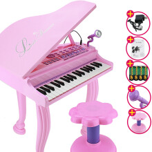 孩大钢琴带麦克风玩具可充电小孩音乐琴5岁-1