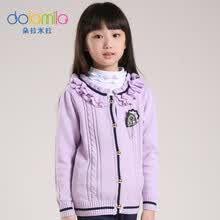 <em>小女孩</em>春秋新款2014<em>韩版</em>短袖女童毛衣开衫马