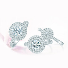 结婚\/钻戒\/女戒 群镶钻戒 共30分SI净度IJ色和【