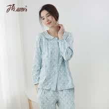 <em>顶瓜瓜</em> <em>睡衣</em>女冬棉质家居服印花清新可爱素雅