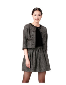 多斯蓝牌羊毛混纺女外套 高档新款商务<em>正装</em> 对