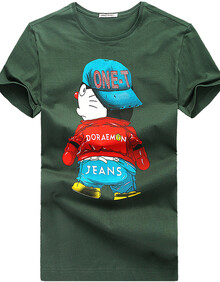 凡兔ONE-T 短袖夏装男士纯棉印花t恤衫哆啦a