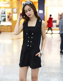 2014新款<em>连体裤</em>女装<em>短裤</em>韩版<em>夏</em>雪纺连体衣服