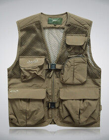 jeepjepu吉普际普<em>男款</em>户外<em>马甲</em>/背心纯棉摄影马