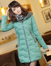 aiyo2013<em>冬装</em>新款韩版<em>中长款</em>修身棉衣女<em>羽绒</em>