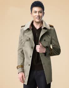 <em>海澜之家</em> 2013<em>秋装</em>新款 <em>男士</em>时尚毛领经典风衣
