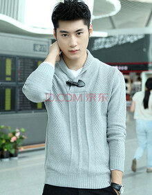 货到付款 <em>秋冬</em>新款时尚潮 <em>男毛衣</em>翻领套头针织