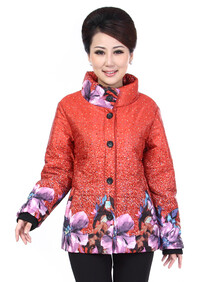 咔金琳 中老年女装<em>棉衣中年女外套</em>妈妈装<em>冬装</em>