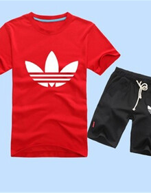 新款<em>情侣装</em> <em>夏季</em>运动<em>休闲短袖</em>T恤沙滩<em>短裤</em>套装