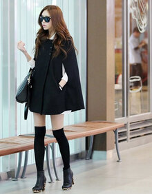 锦诺2013秋冬装欧美风街拍<em>斗篷大衣</em> 女 <em>外套</em> 秋