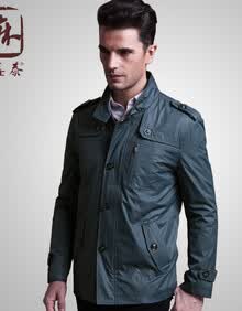 益鑫泰2013秋季男装新品 男士时尚<em>立领修身</em>茄