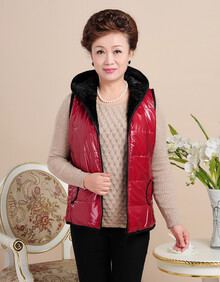 咔金琳 中年女装时尚大码<em>棉衣马夹女款中老年</em>