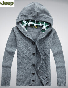 2013秋冬<em>男款</em>男士连帽<em>毛衣</em>AFS JEEP战地吉