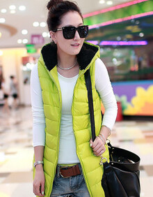 终热卖静距离 2013冬款韩版修身中<em>长款马甲</em>外