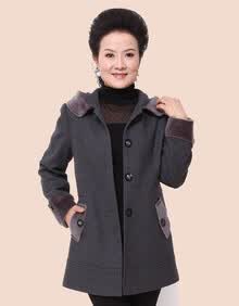 香江名媛<em>中老年女装秋冬</em>毛呢<em>外套</em> 时尚修身貂