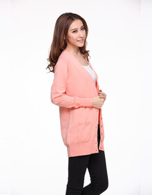 2014春季女装新款 韩国时尚<em>大码</em>V领长袖修身