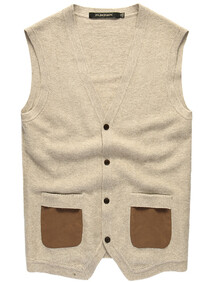 预售宝利博纳 2013秋冬新款 <em>男士羊绒</em>衫<em>马甲</em>背