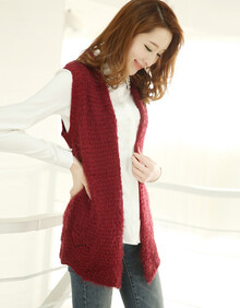 美克派美2014年新款春装韩版<em>长款</em>马海毛<em>针织</em>