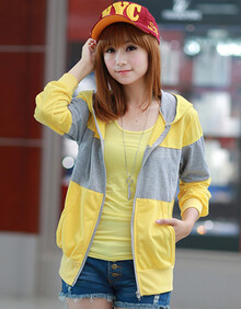 忻怿2014夏装热卖新款<em>连帽宽松薄</em>款<em>开衫</em>卫衣