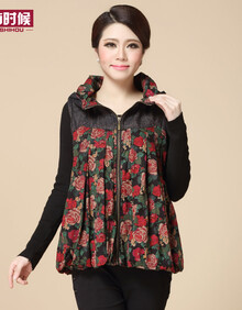 有时候 中老年女装<em>女士春秋款马甲</em>外套 中老年