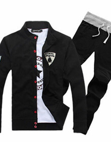 2014夏季新款 兰博基尼袖标 男士时尚运动休闲