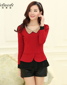 依莱迪yilaidi2014<em>春季女装</em>新款<em>小西装</em>拼接裙摆