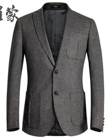 <em>罗蒙</em> <em>西装外套</em> <em>男士</em>正装礼服 时尚两粒单排扣 西