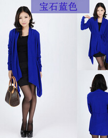 <em>绒</em>特丝纳春秋新款女士中长款宽松韩版羊绒针织