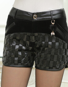 ZOGAA 2013新款 PU<em>皮短裤 女 秋冬</em>短裤 皮裤