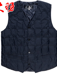 大羽 <em>男士羽绒服马甲</em> 中老年休闲马夹内穿保暖