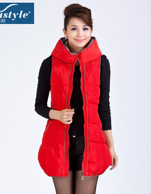 斯黛欧<em>马甲</em> 2013秋装新款韩版修身中<em>长款女士</em>