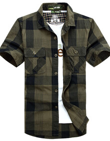 面料格子印花布青春休闲格纹 衬衫 男装 服饰内