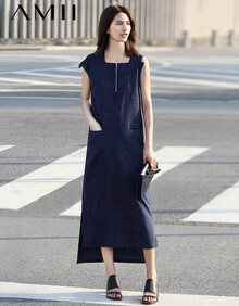 直筒型简约 连衣裙 女装 服饰内衣 【行情 价格 评价 正品行货】-京东