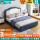 【蓝色】床+床头柜1个+10cm6D提花椰棕床垫