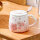 陶瓷马克杯【粉色樱花】 1个 400ml
