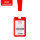红色推合卡-2.0棉纶方形易拉扣挂绳