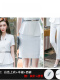 白短袖西装+西裤+半裙