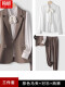棕色3件套（马甲+衬衫+裤子）