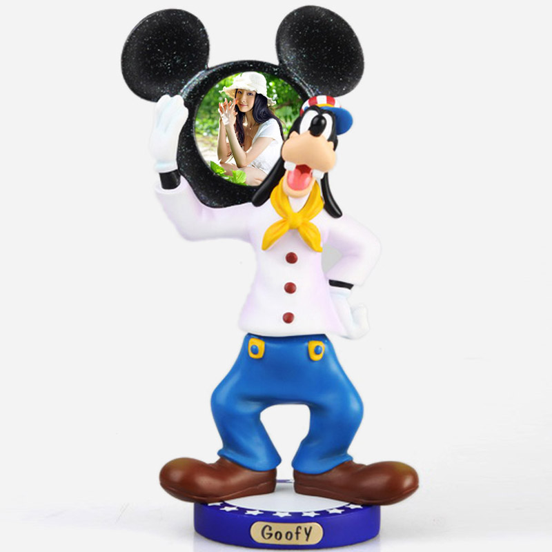 高飞狗树脂相框桌面摆件 正品迪士尼(disney)公仔玩偶