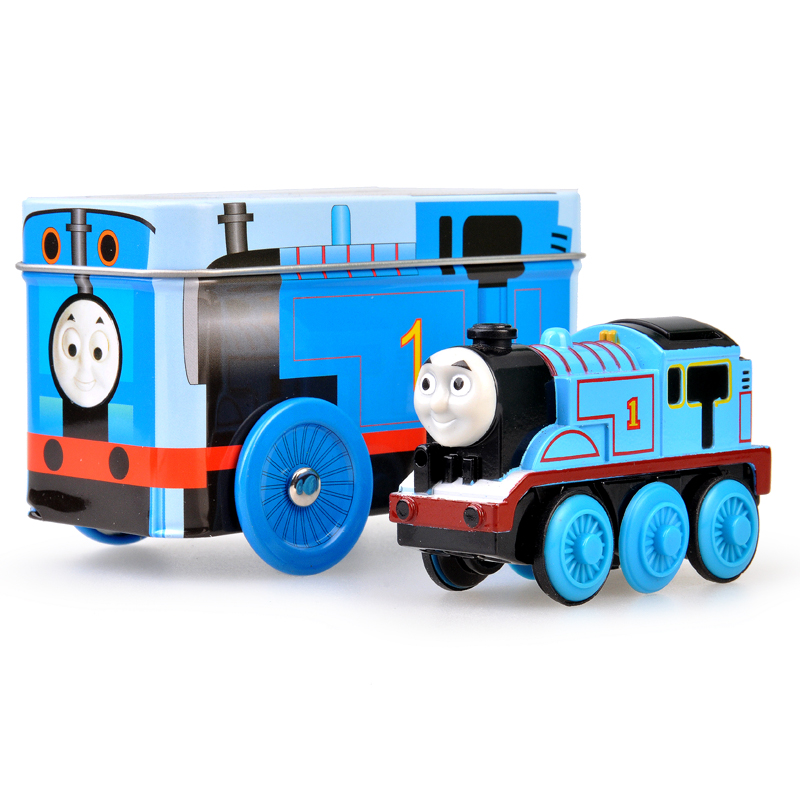 托马斯 儿童玩具小火车合金磁性火车头 唐纳德 铁盒装
