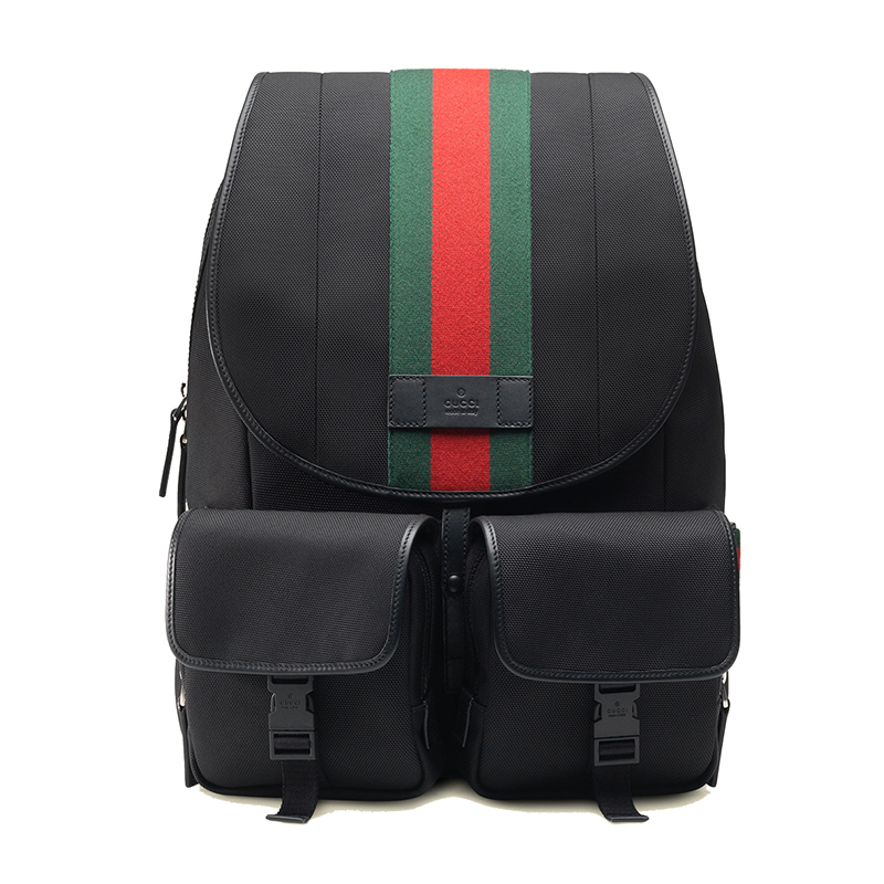 古奇(gucci)男款双肩背包 撞色 帆布 口袋387101 kwtek 1060图片