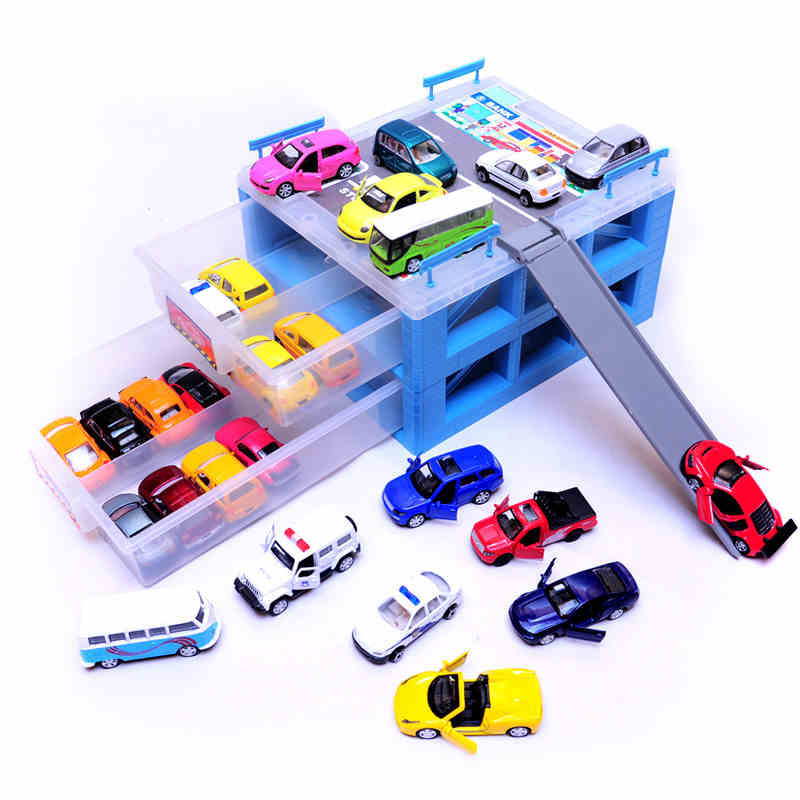 最新儿童玩具汽车模型停车场套装迷价格 同款