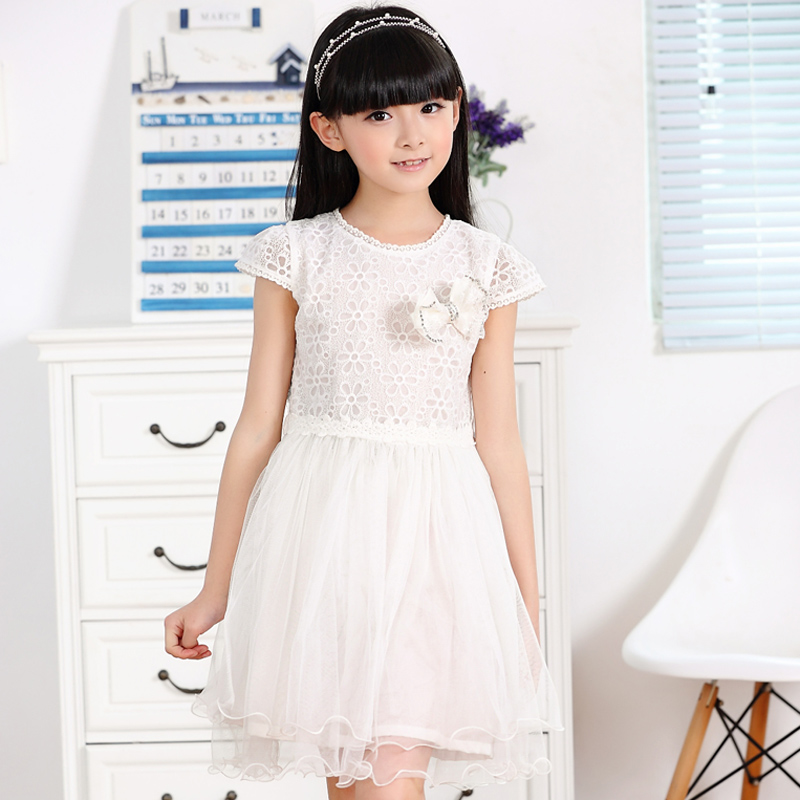 2015夏季童装女童连衣裙 儿童公主裙中大童纱裙子