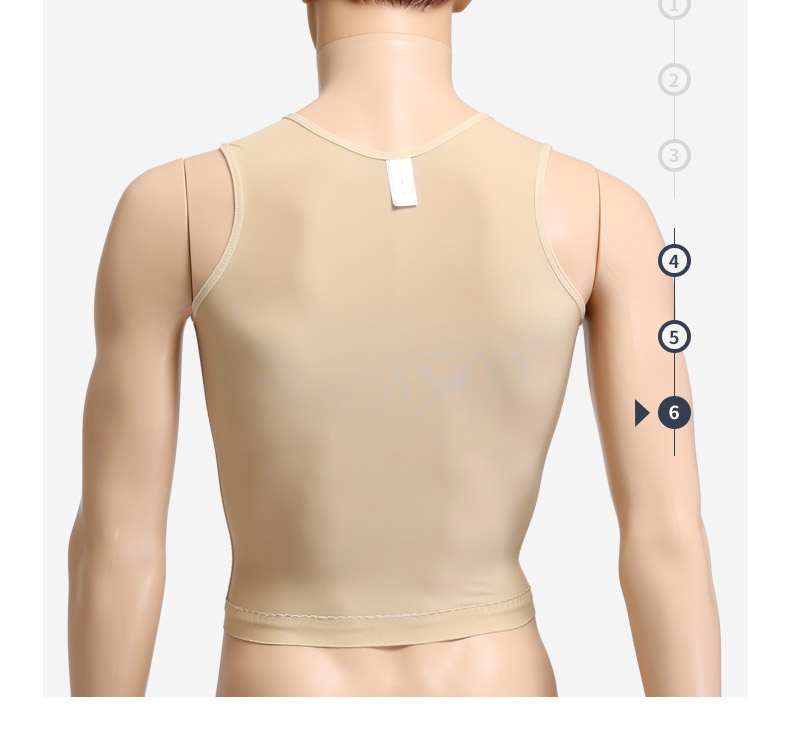 新孚莱吸脂抽脂男款塑身衣术后修复胸部胳膊塑形束身塑胸束胸上衣新款