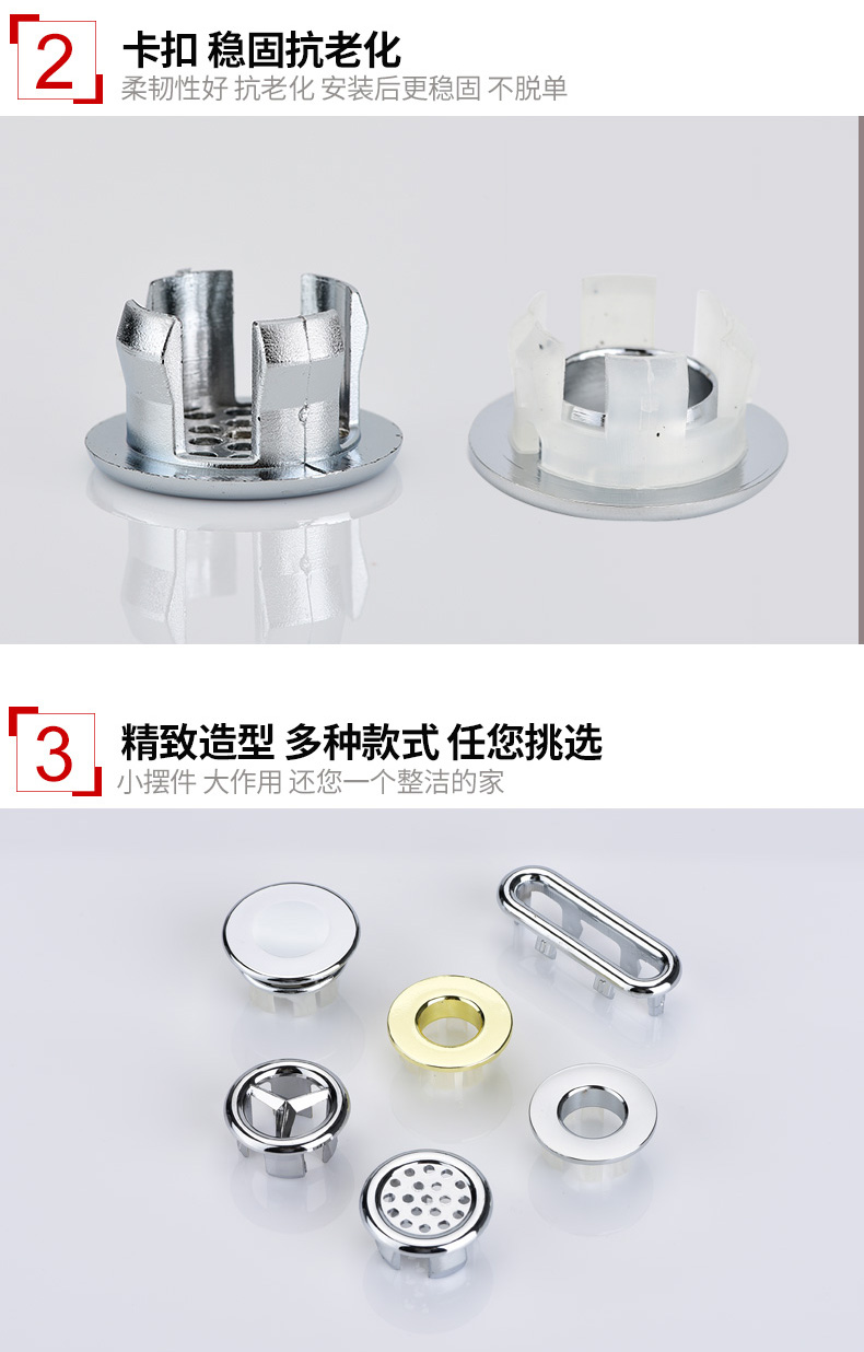 洗脸盆装饰盖面盆洗手盆池台盆溢水孔口堵头塞子过滤配件盖子堵头