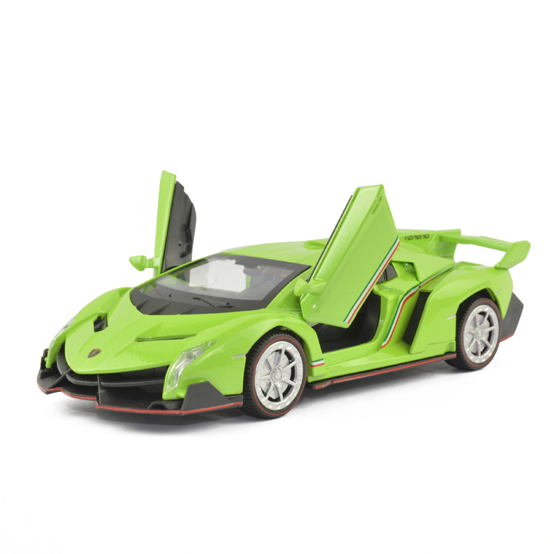 合金汽车玩具模型车1:32跑车系列宾利奔驰劳斯莱斯 兰博基尼毒药绿色