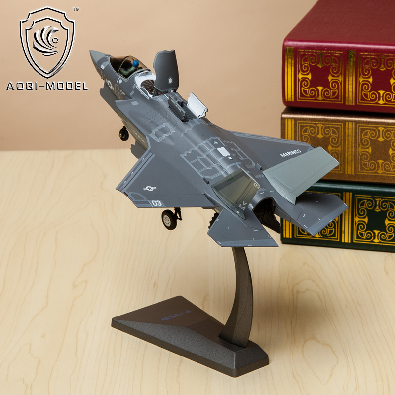 澳奇正品 合金飞机模型美国第五代战斗机f35b 1:72合金静态模型