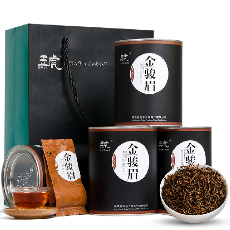 五虎 金骏眉桐木关金骏眉茶叶 礼盒装 (400g)图片